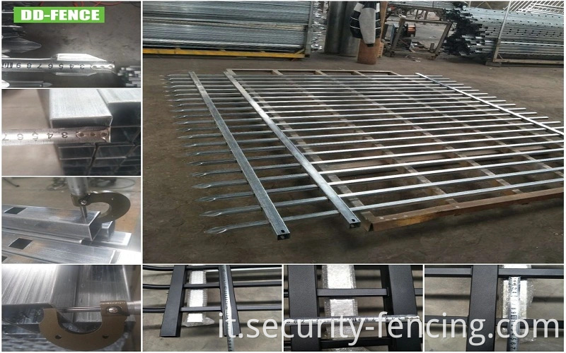 Recinzione di sicurezza per lancia per lancia saldata in acciaio tubolare per il cortile del parco giochi del parco giochi per la scuola giardino